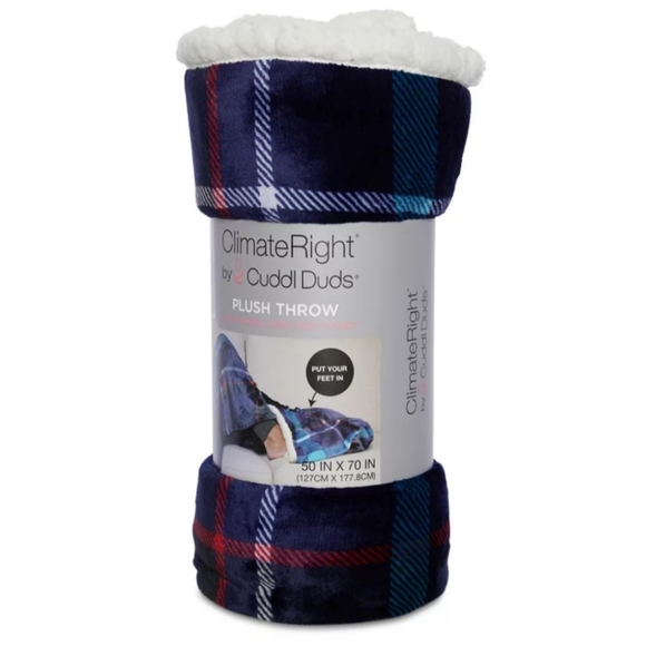 Cuddl Duds Bedding Cuddl Duds Plush Throw With Foot Pocket Poshmark